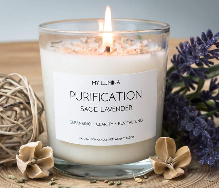 My Lumina Sage Lavender Soy Candle
