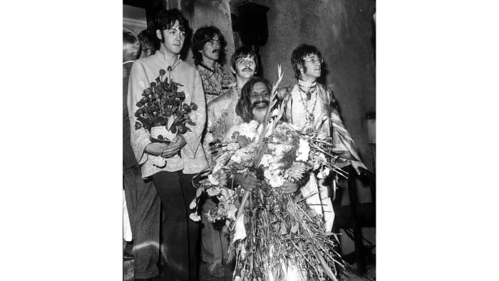 The Beatles meet the Maharishi