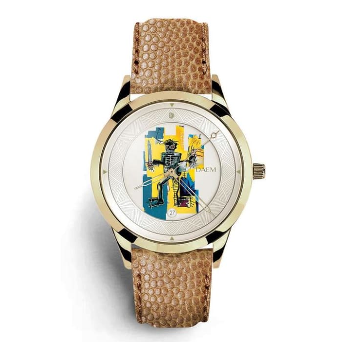 Warrior Watch from DAEM, a collab with the Jean-Michel Basquiat estate