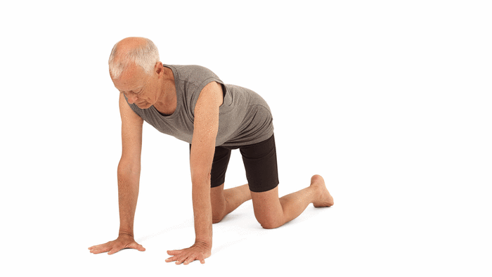 1. Begin on your hands and knees. Take your weight in your left hand and turn your right hand over so the back of your hand is on the ground. 2. If this feels okay, do the same with the left hand so both of the backs of your hand are on the ground in a Wrist Extensor Stretch. Hold for 5–10 breaths, gently rocking back and forth if it feels like a good stretch. 3. Flip your hands back so both palms are on the mat. 4. Rotate your right hand to the right so your fingers are now facing you with your palm still on the mat. Do the same with your left hand. 5. Hold for 10 breaths, softly bending the elbows to increase the stretch in the front of your forearms, if you like, in a Wrist Flexion Stretch. 6. Bring your hands back so your fingers are facing forwards and then dance your hands around for a few breaths to explore the poses you’ve just practiced and create more movement in your wrists.See also Next-Level Wrist Protection Tricks