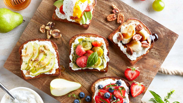 Ricotta Toast: 5 Different Ways